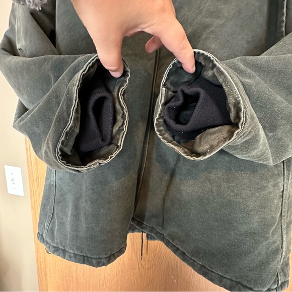 Carhartt C26 MOS Barn Jacket Canvas Quilted Arctic Coat Dark Green 3XL Reg USA - Picture 6 of 15